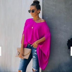 💞 Stunning Vici Statement Magenta Top  💞